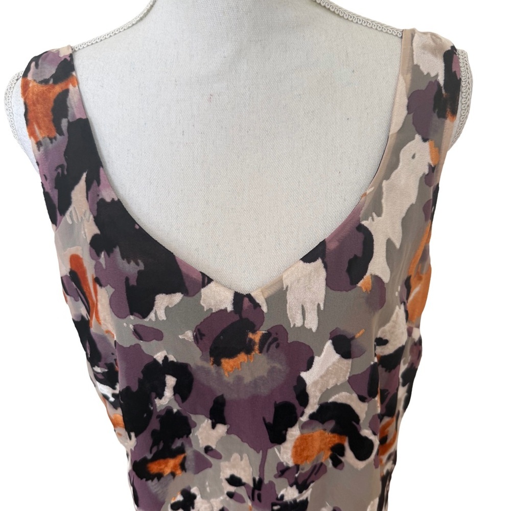 👗 CAbi Radiant Velvet Hi-Lo Mini Dress - Large - Cream Purple - Picture 10 of 13
